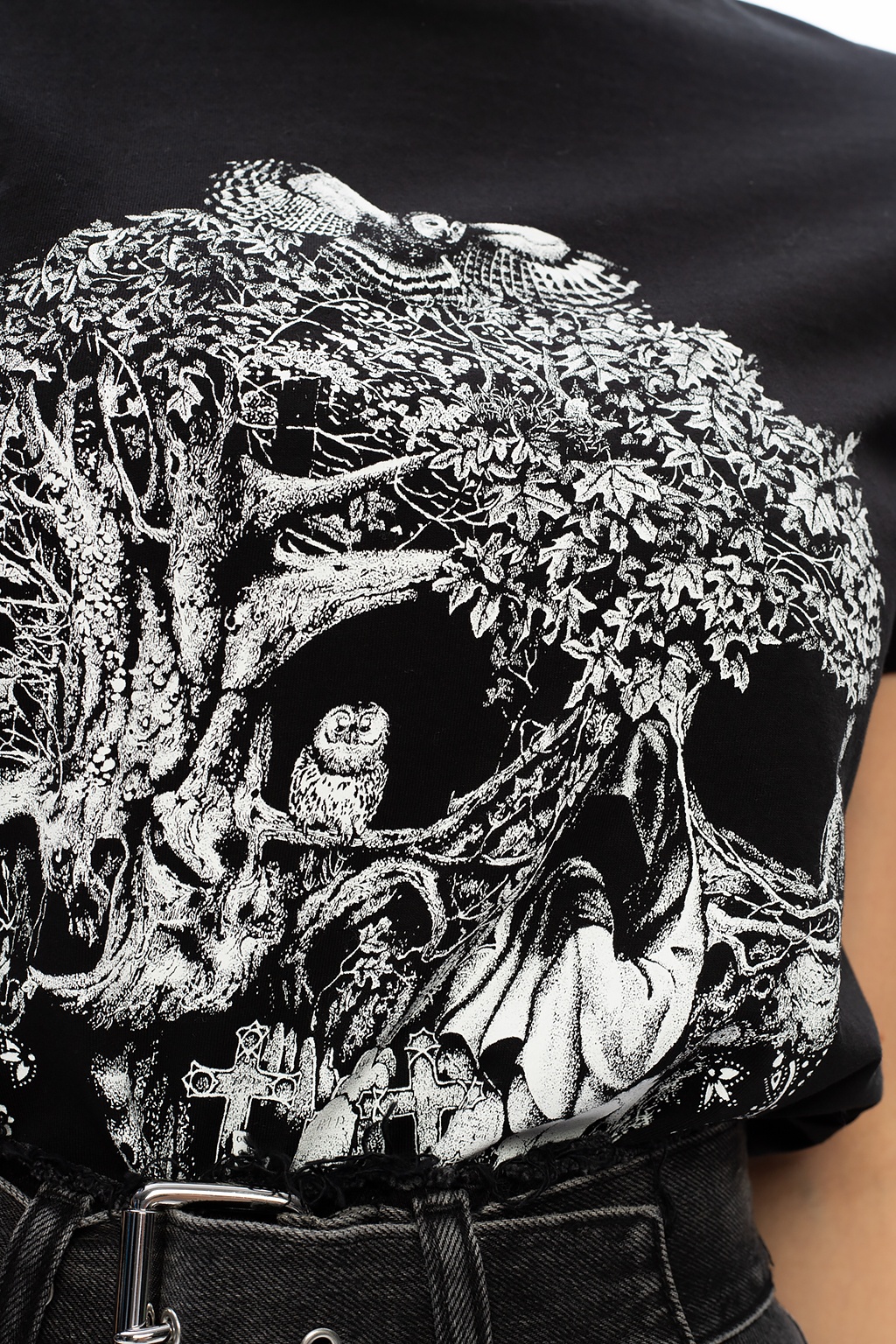 Black 'Forestskull' T-shirt with logo AllSaints - Vitkac Australia